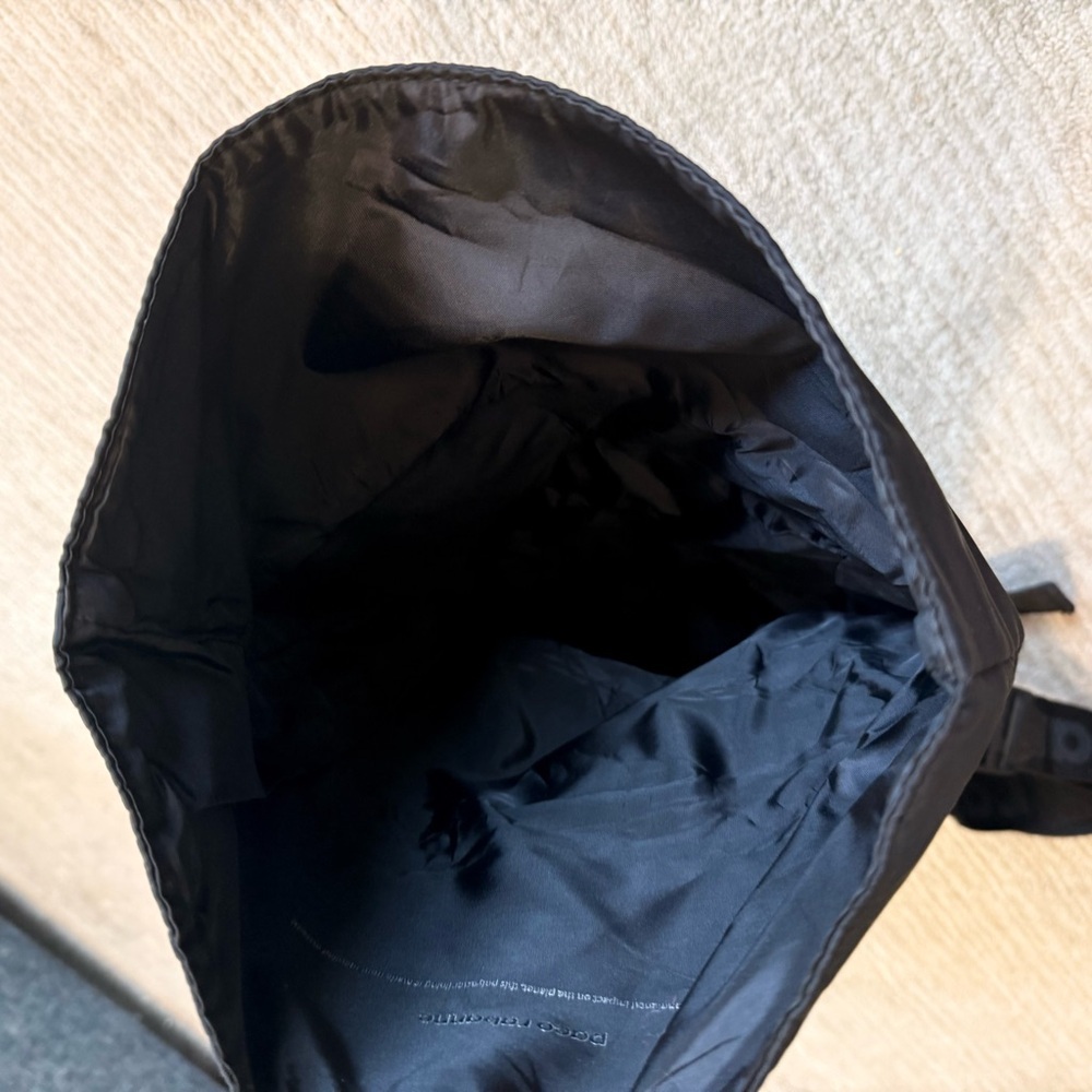 Paco Rabanne Padded Backpack Buckle Closure Recycled Material Black - Picture 5 of 6